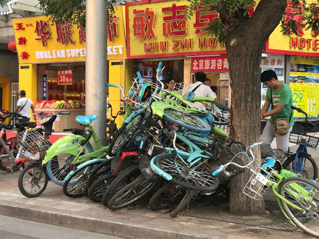 Riders trying out discount bikes