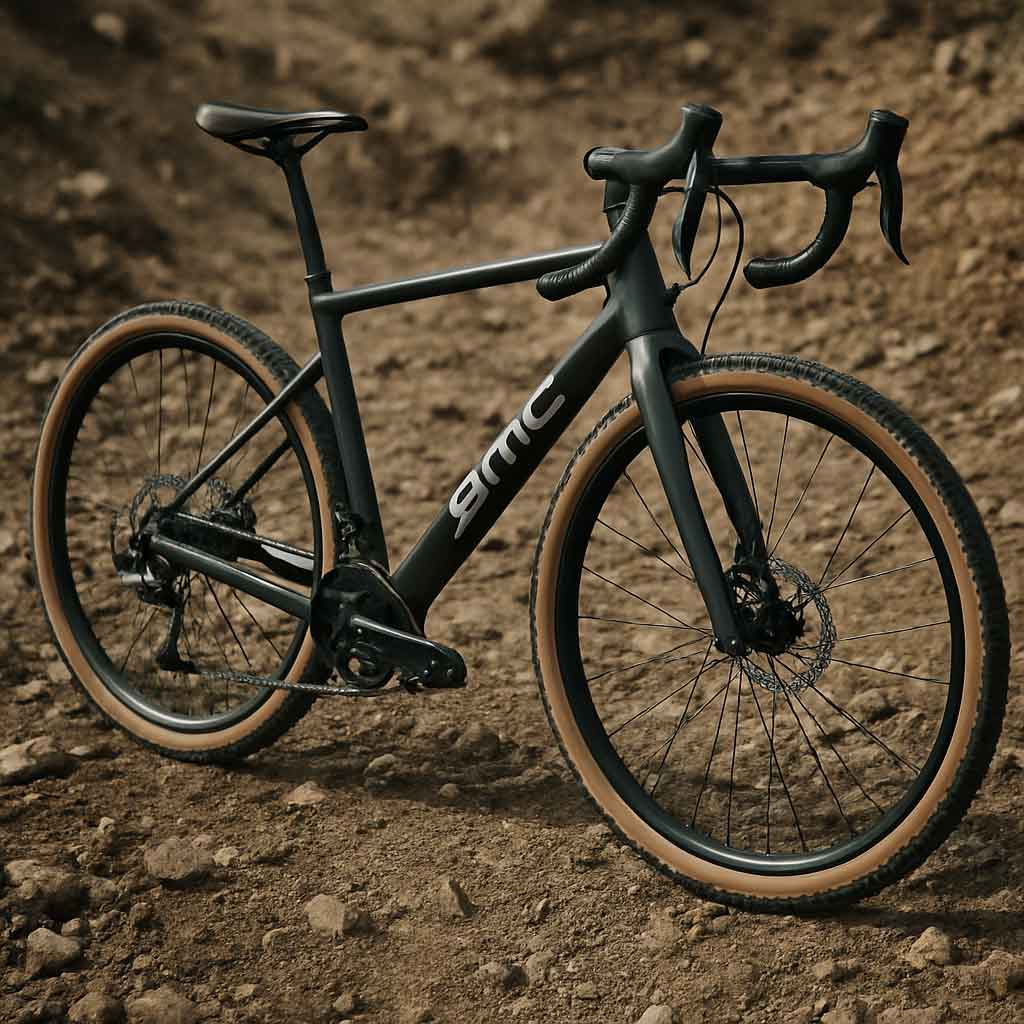 BMC Gravel Bike on rugged terrain